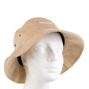 NAHMIAS Sand Corduroy‎ Miracle Bucket Hat Size One Size Spellout Beige/Cream